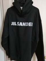 ★新品未使用★JIL SANDER＋　ジルサンダープラス　ARC'TERYX　フロントロゴ　リフレクターロゴ　パーカー　サイズXL　ブラック　黒_画像1