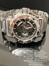 大特価人気　メンズ腕時計　オマージュデイトナ　カジュアルスポーツウォッチ　ステンレススチール　防水腕時計　フランクHR2201_画像2