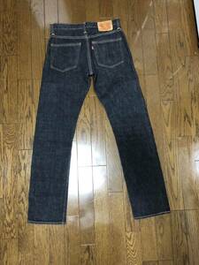 SKULL JEANS 5010XX スカルジーンズ　 ブラックデニム W30 赤耳セルビッチ 美品 