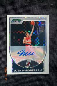 Josh McRobrtt 2007-08 Bowman Chrome No.141 Rookie Autographs Gold Xfractor #10/10