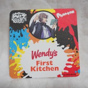 D13 夢野 幻太郎　ヒプノシスマイク ヒプマイ Wendy's First Kitchen コラボ 非売品コースター★イラストキャラクターコレクショングッズ