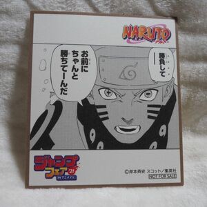 E18 ジャンプフェア’21 非売品 ミニ色紙 イラストカード コレクション グッズ NARUTO ナルト