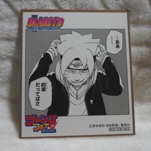 E19 ジャンプフェア’21 非売品 ミニ色紙 イラストカード コレクション グッズ BORUTO ボルト