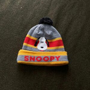 90s- VINTAGE SNOOPY スヌーピー　ポンポンニット帽　