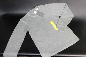 LEVI’S リーバイス メンズ サーマル ワッフル 長袖 Tシャツ グレー 日本サイズM★送料520円★