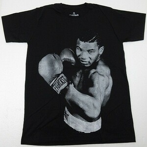 【送料無料】 新品 マイクタイソン Mike Tyson 半袖Tシャツ ボクシング アイアンマン 鉄人 メンズ コットン 黒 綿 XLサイズ■LBT20-139