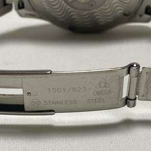 【稼働品】OMEGA オメガ シーマスター 120ｍ ブルー系文字盤 クオーツ 腕時計 メンズウォッチ Iの画像7