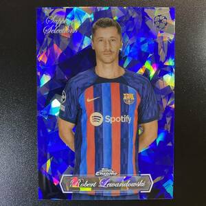 2022-23 Topps Chrome UCC Robert Lewandowski Sapphire Selections SP Barcelona ロベルト・レヴァンドフスキ