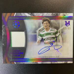 2022-23 Topps Museum UEFA Kyogo Furuhashi Jersey Auto /99 Celtic FC 直筆サインカード 古橋亨梧