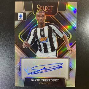 2022-23 Panini Select David Trezeguet Auto Silver Prizm Signatures Juventus 直筆サインカード ダヴィド・トレゼゲ