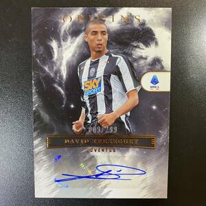 2022-23 Panini Chronicles Origins Serie A David Sergio Trezeguet Auto Juventus /299 直筆サインカード ダヴィド・トレゼゲ