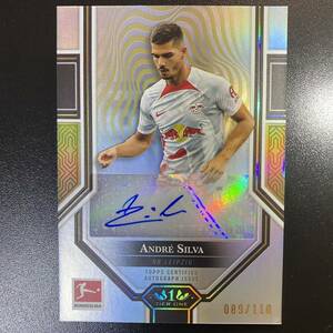 Topps Tier One Bundesliga 2022-23 Andre Silva Auto /110 RBライプツィヒ 直筆サインカード アンドレ・シルヴァ