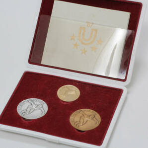 1967年 ユニバーシアード 東京大会記念 メダル 金銀銅 K18 約7.5g の画像1