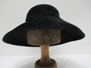 ブラック婦人帽子