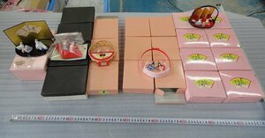 Kぬも1409 新品 ひな祭り 雛人形 まとめて 大量 光堂作 薬師窯 飾り オーナメント 置物 和風 リース 計22点セット