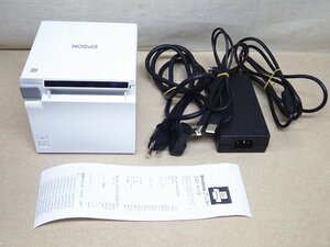 Mおま9526 EPSON/エプソン コンパクトレシートプリンター TM-ｍ30Ⅱ-H M362D ACアダプター付 店舗機器 レジスタ用品 印刷機器