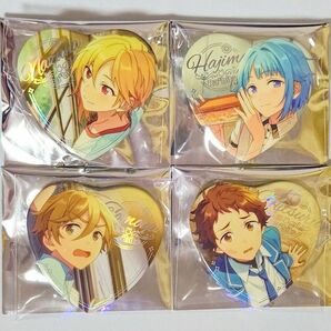 あんさんぶるスターズ！！中国 心光印彩 ハート 缶バッジ Ra＊bits 真白友也 仁兎なずな 天満光 紫之創 4点セット