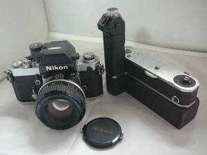 Nikon F2 フォトミック　AS モータードライブM-D2・ MB-1 55mm 1:1.2 動作確認済　良品