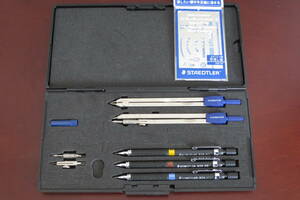 STAEDTLER Drawing instrument　製図セット　ステッドラー　コンパス　シャープペンシル他