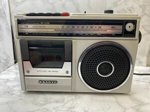 39479-1【自宅保管品】 SANYO/サンヨー MR-G306 ラジカセ FM/AM ラジオカセットレコーダー 昭和レトロ