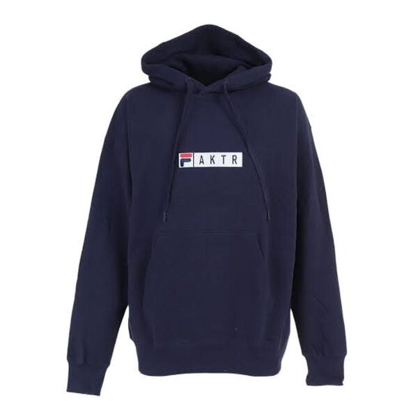 AKTR×FILA BOX LOGO SWEAT HOODIE M