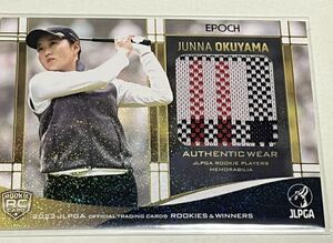 【280枚限定 奥山純菜】 2023 EPOCH エポック JLPGA 女子 プロゴルフ ROOKIE & WINNERS オーセンティック ウェアカード