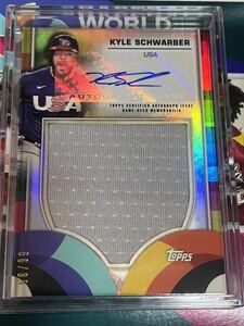 【66/99】TOPPS WBC 2023 カイルシュワーバー レリックオート アメリカ代表 直筆サイン KYLE SCHWARBER USA Relic Auto Phillies 大谷翔平