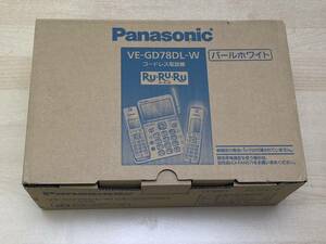  Panasonic 電話機 ルルル VE-GD78DL-W パールホワイト 