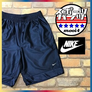 SP1-138◆USA直輸入◆ネイビー◆【NIKE ナイキ】ワンポイントロゴ ハーフパンツ【メンズ M】スポーツ サッカー ジム ランニング 部屋着