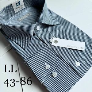 ワイシャツ★LLサイズ43-86★形状安定★素材ポリ75%綿25％★DRESS CODE 101