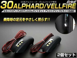 30系 アルファード ヴェルファイア セカンドステップ LEDウェルカムランプ カーテシランプ増設キット R-376