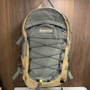 Ｓｕｐｒｅｍｅ Ｂａｃｋｐａｃｋ メンズ 中古 大容量 シュプリーム １８代目 バックパック リュック カーキ 鞄/247