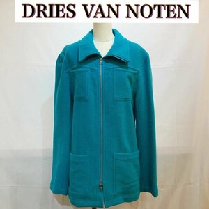 ＤＲＩＥＳ ＶＡＮ ＮＯＴＥＮ ウール コバルトブルー ドリスヴァンノッテン コート メンズ サイズ５０ ベルギー製 洋品紳士服/269