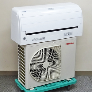 TOSHIBA【RAS-G221RBK】東芝 無風感冷房 プラズマ空清 フィルター自動おそうじ 無線LAN内蔵 エアコン 2.2kW おもに6畳用 2021年製 中古品
