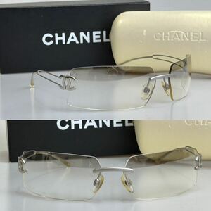 CHANEL Chanel 4051 c103/8i 55 16 gradation gray mirror here Mark sunglasses vintage records out of production goods 