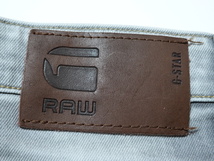 ●G-STAR RAW ジースター ブラックデニム W30 革パッチ ボタンフライ ●0123●_画像2