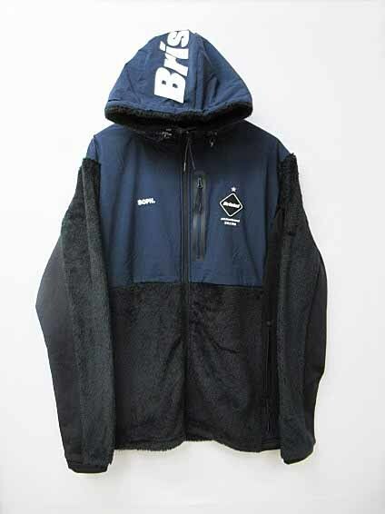 送料無料　新品　17AW FCRB POLARTEC FLEECE HYBRID ZIP UP HOODY BLACK 黒Lサイズ SOPH ブリストル