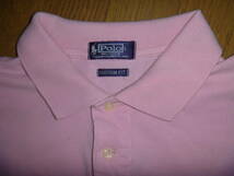 MENS'ピンクのPOLOの半袖シャツ LARGE 279_画像2