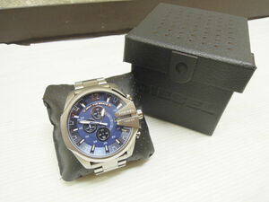 3211) 美品 DIESEL ディーゼル DZ-4417 クォーツ デイト クロノグラフ メンズ 腕時計