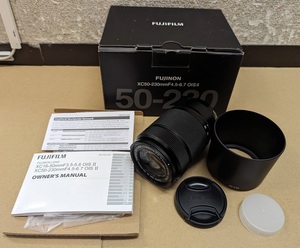 3344)売切り FUJIFILM 富士フィルム FUJINON XC50-230㎜ F4.5-6.7 OIS Ⅱ カメラ レンズ 元箱付き