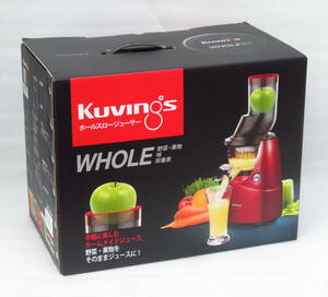 送料込み クビンス ホールスロージューサー JSG-641M 未使用品 レシピブック付 / Kuvings WHOLE Slow Juicer ジャパネット