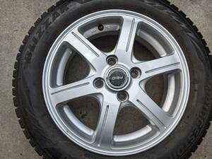 ４本セット　B/S　FEID　14インチ　4.5J+46　PCD100　4穴　155/65R14　4本