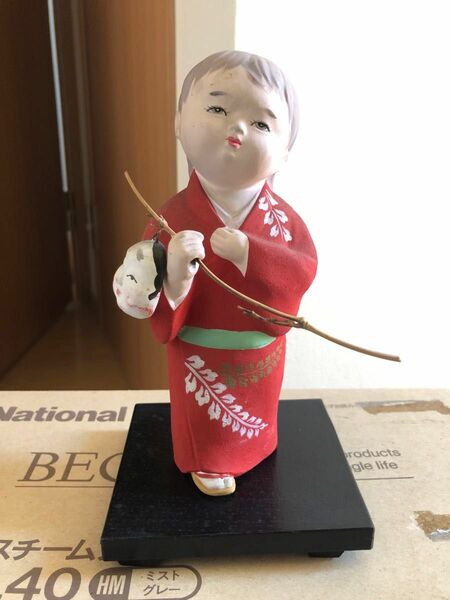 日本人形　昭和　当時物　瀬戸物　民芸品　 郷土玩具 博多人形
