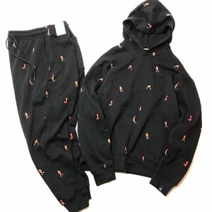 NIKE ジョーダンプルオーバーパーカー・フーディー/黒/DV9393-010DV9391-010上下セット2XL