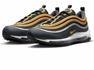 Nike DX0754-002 Air Max 97 Black/Anthracite/Wolf Gray/University Goldサイズ25.5センチ