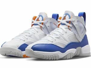 Nike DO1925-148 Jumpman Two Tray, White, Safety Orange, White, Hyper Royalサイズ28㎝