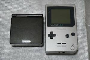 任天堂 Nintendo ゲームボーイアドバンスSP AGS-001/ゲームボーイ LIGHT まとめて2点セット 動作未確認 ジャンク