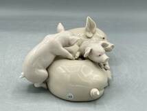 リヤドロ 豚 ブタ 親子 フィギュリン スペイン製 陶器 置物 陶磁器 陶磁器人形_画像4