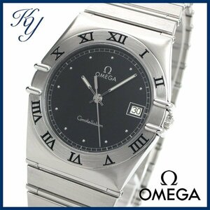 1円～ 価格高騰 磨き済み 美品 本物 定番 人気 OMEGA オメガ コンステレーション ブラック メンズ 時計