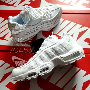 新品 正規品 NIKE ナイキ AIR MAX 95 ESSENTIAL エアマックス 95 エッセンシャル 白 ホワイト トリプルホワイト 26cm US8 箱付き